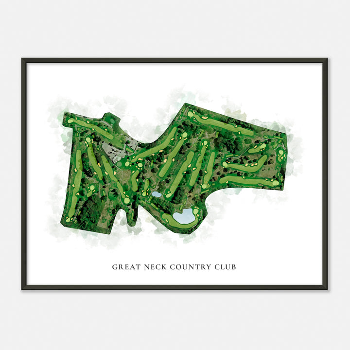 Print of Great Neck Country Club Classic Map
