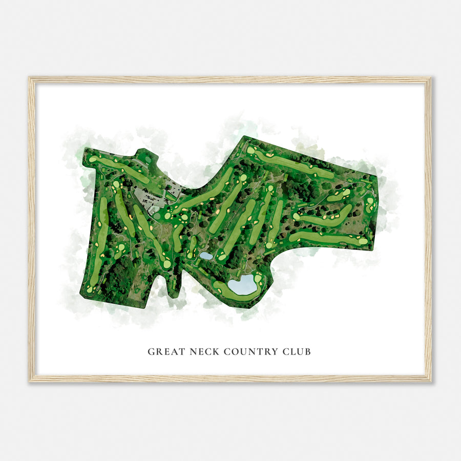 Print of Great Neck Country Club Classic Map