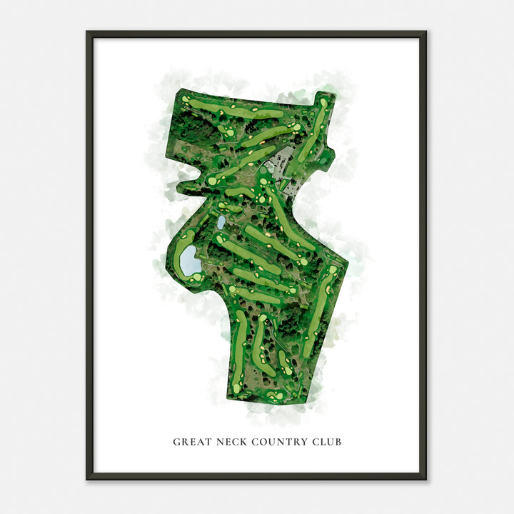 Print of Great Neck Country Club Classic Map