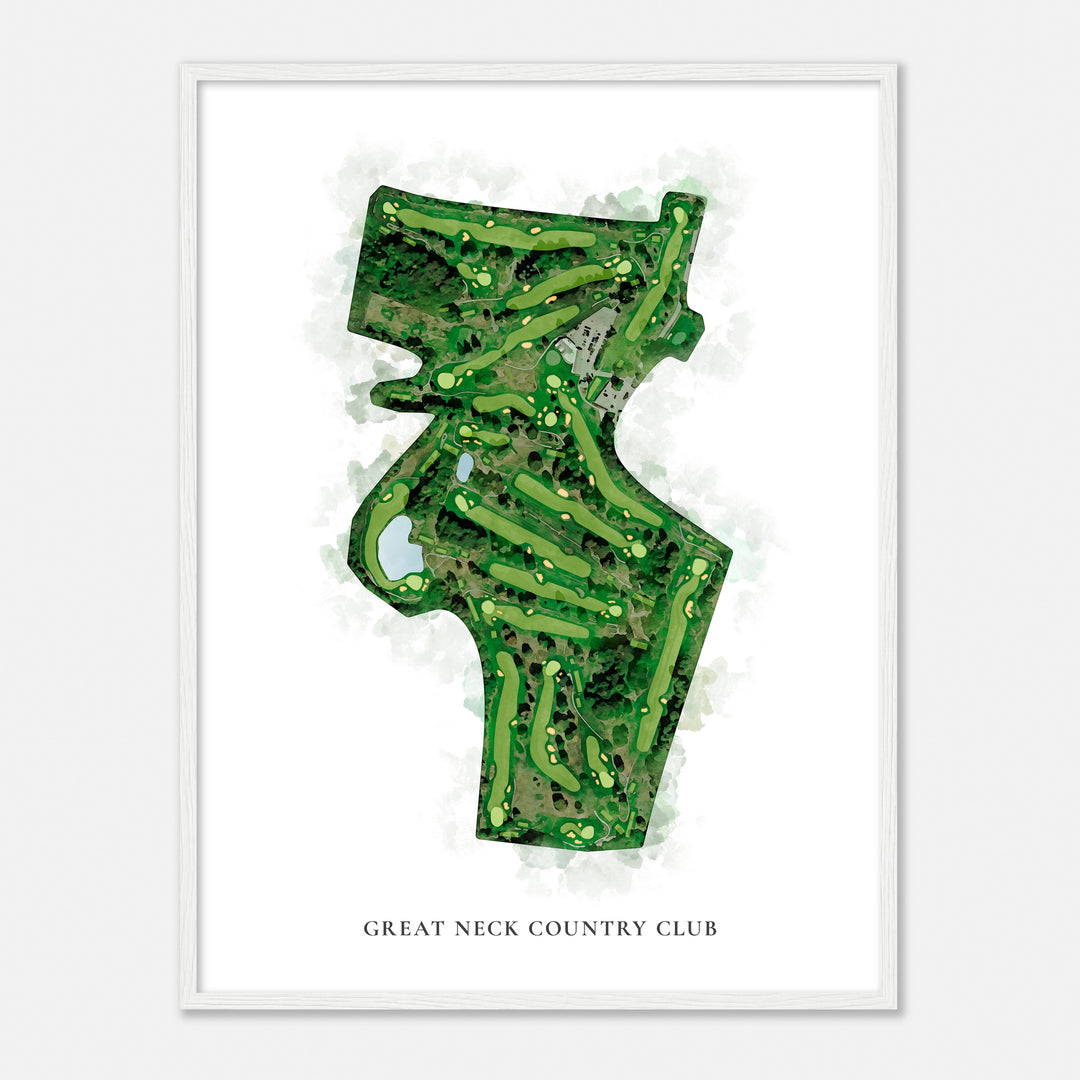 Print of Great Neck Country Club Classic Map