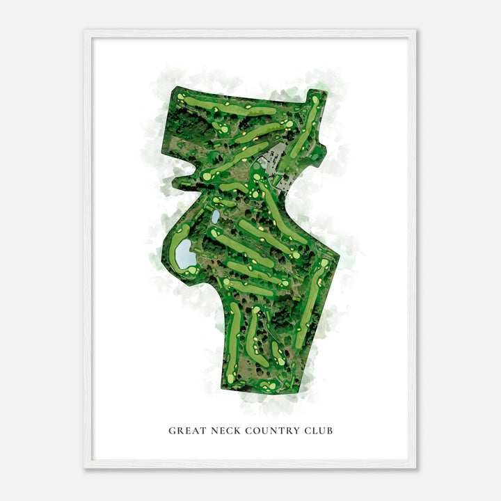 Print of Great Neck Country Club Classic Map