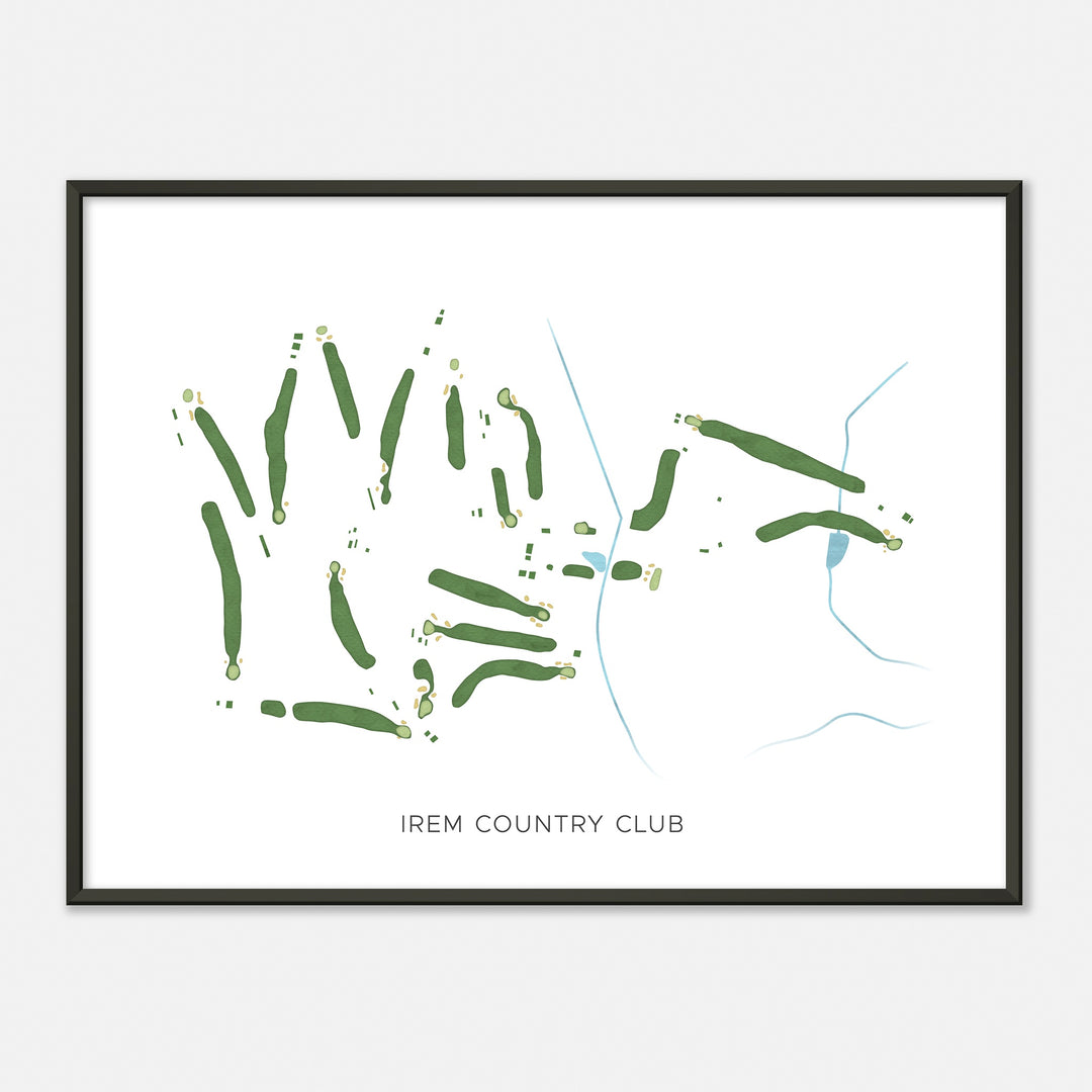 Print of Irem Country Club Modern Map