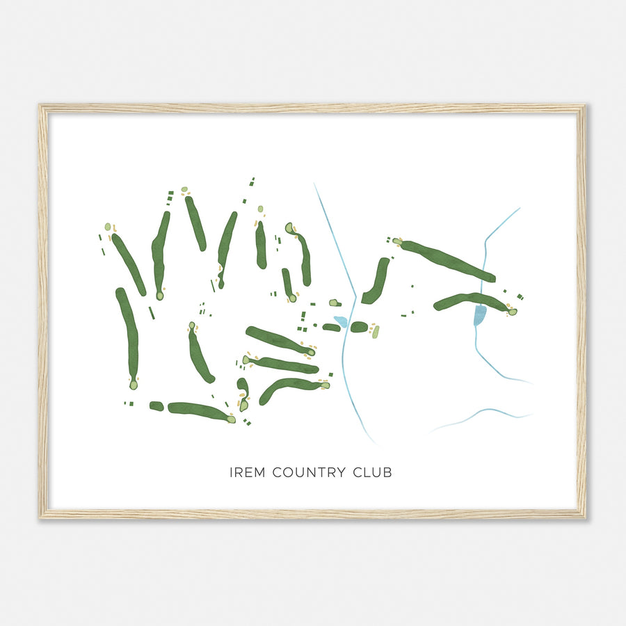 Print of Irem Country Club Modern Map