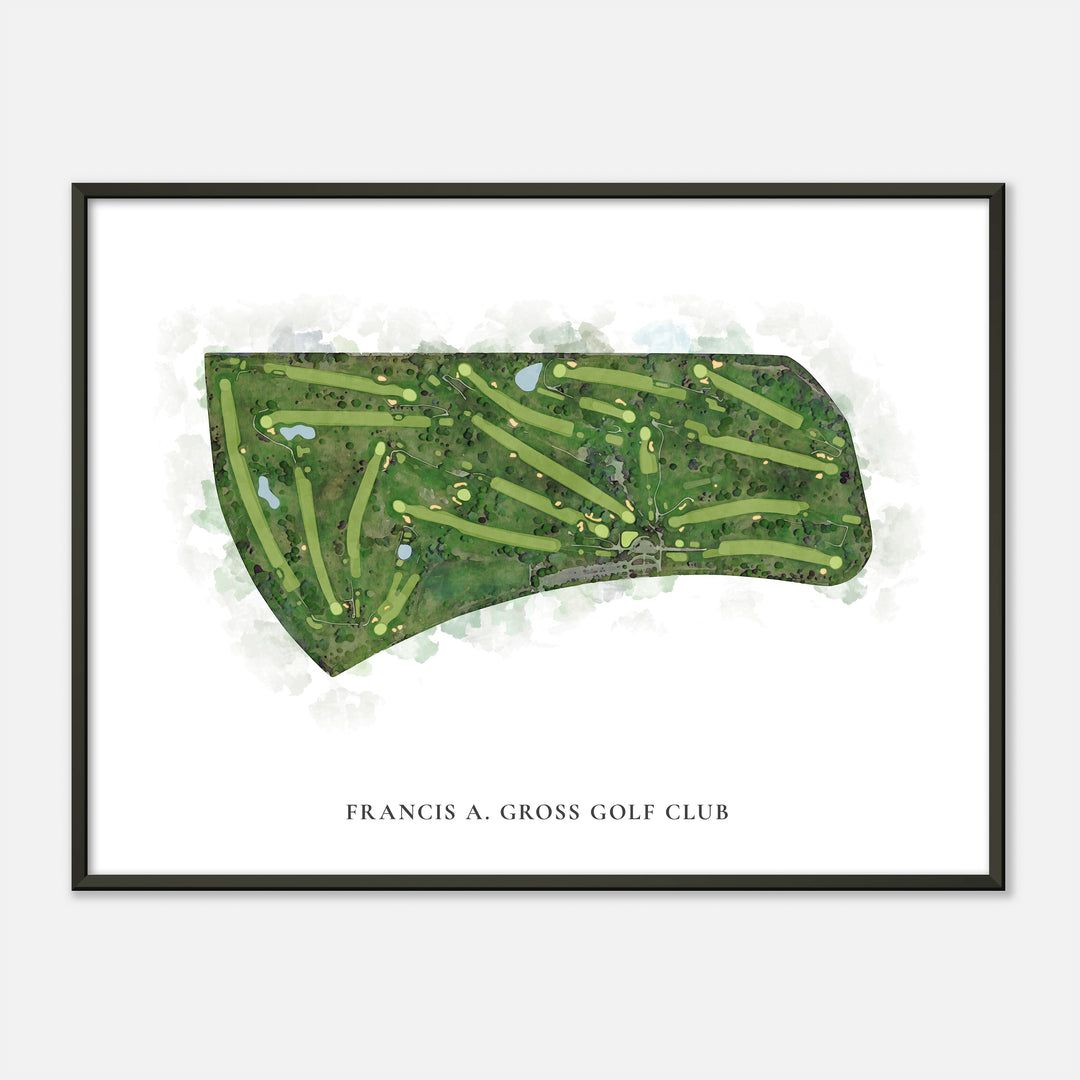Print of Francis A. Gross Golf Club Classic Map