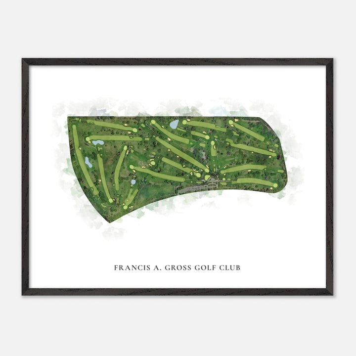 Print of Francis A. Gross Golf Club Classic Map