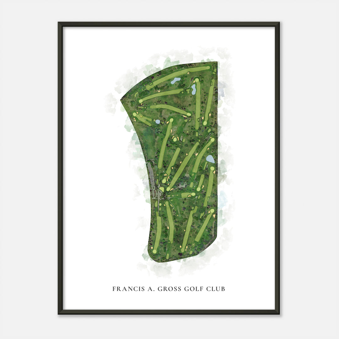 Print of Francis A. Gross Golf Club Classic Map