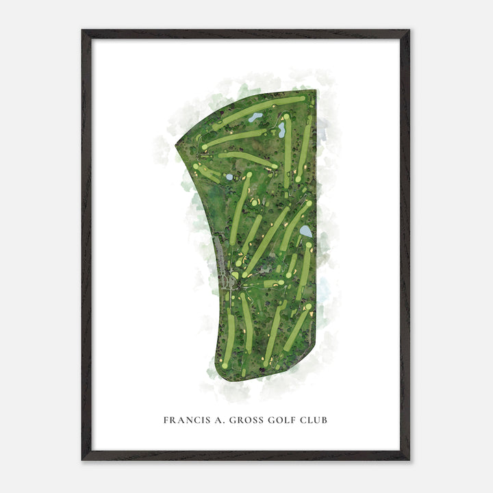 Print of Francis A. Gross Golf Club Classic Map