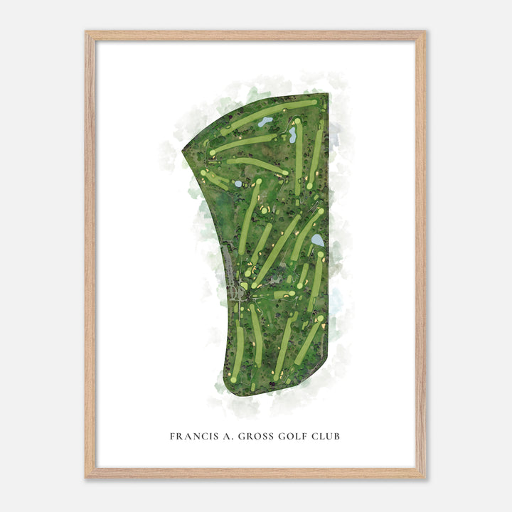 Print of Francis A. Gross Golf Club Classic Map