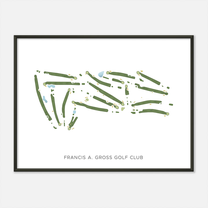 Print of Francis A. Gross Golf Club Modern Map