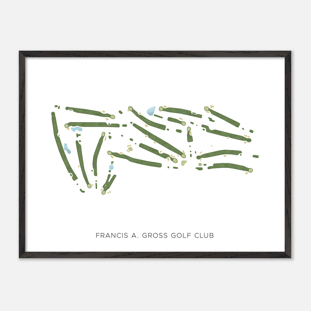 Print of Francis A. Gross Golf Club Modern Map