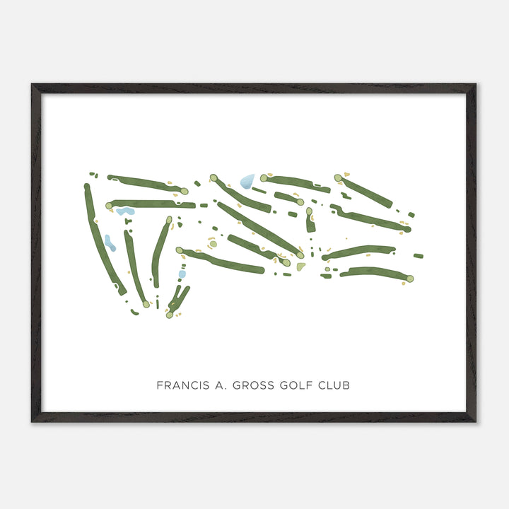 Print of Francis A. Gross Golf Club Modern Map