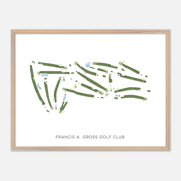 Print of Francis A. Gross Golf Club Modern Map
