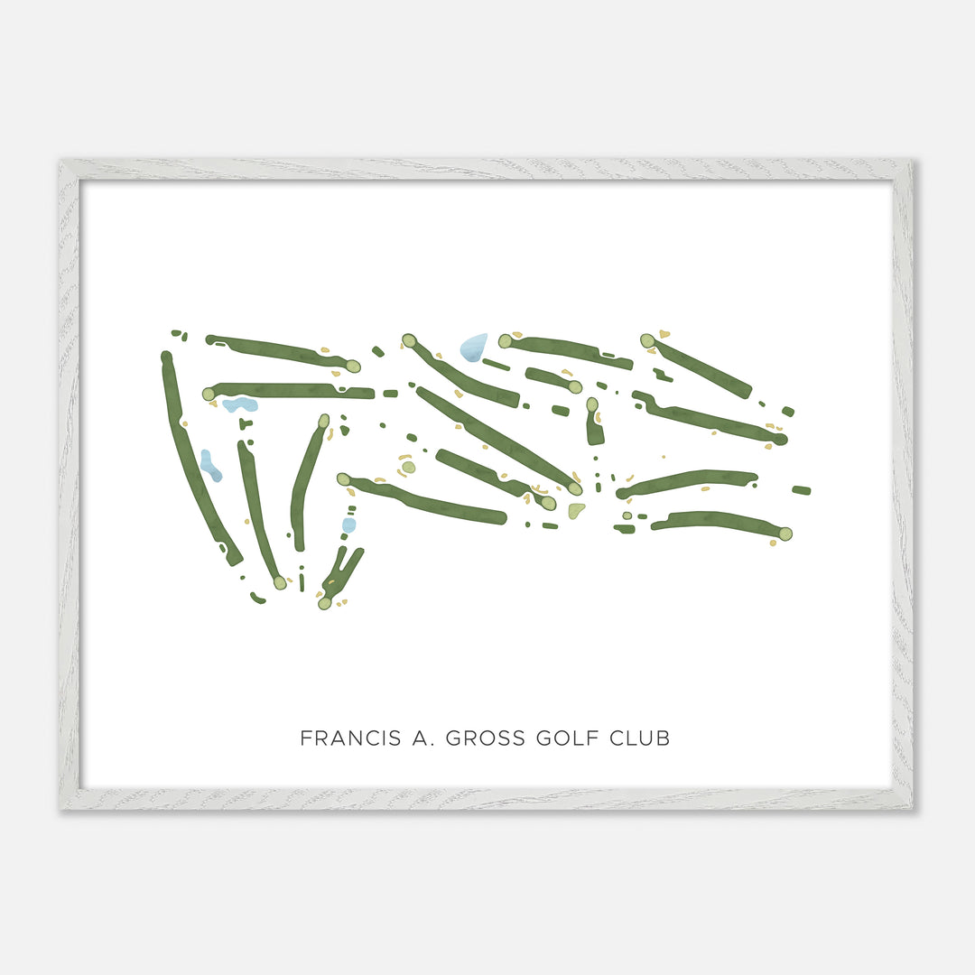 Print of Francis A. Gross Golf Club Modern Map