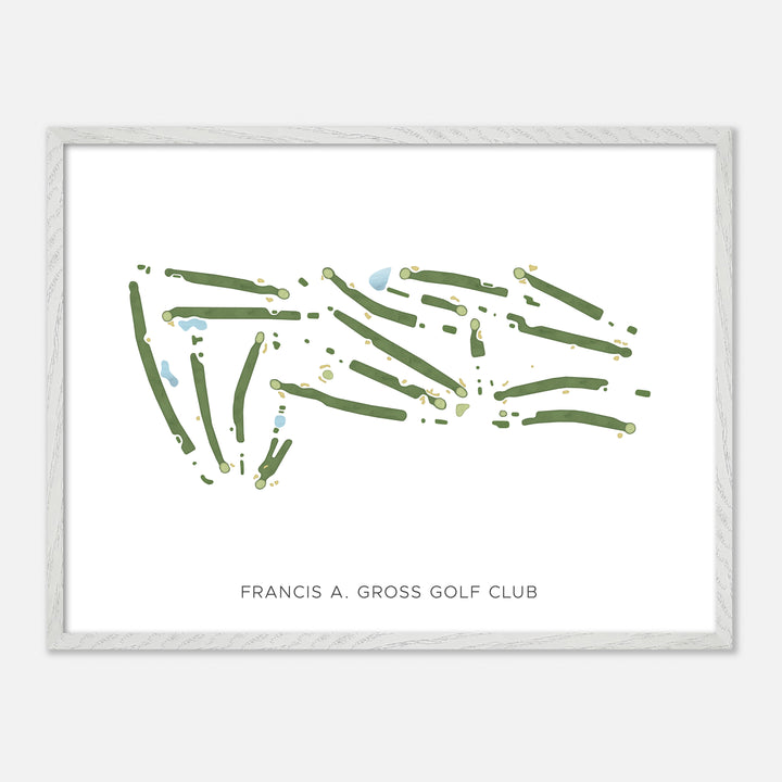 Print of Francis A. Gross Golf Club Modern Map