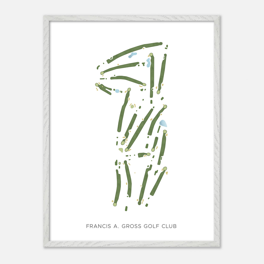 Print of Francis A. Gross Golf Club Modern Map