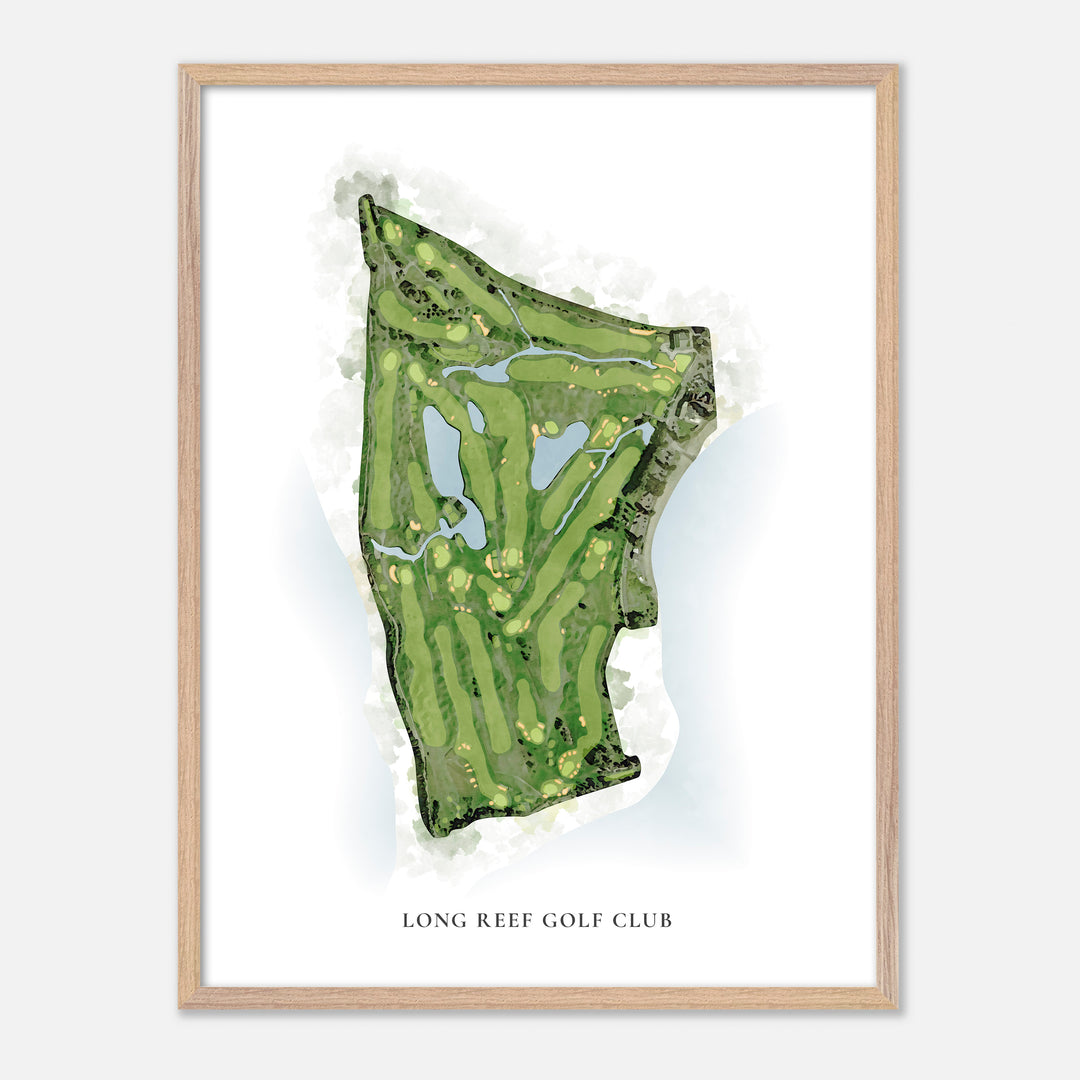 Print of Long Reef Golf Club Classic Map