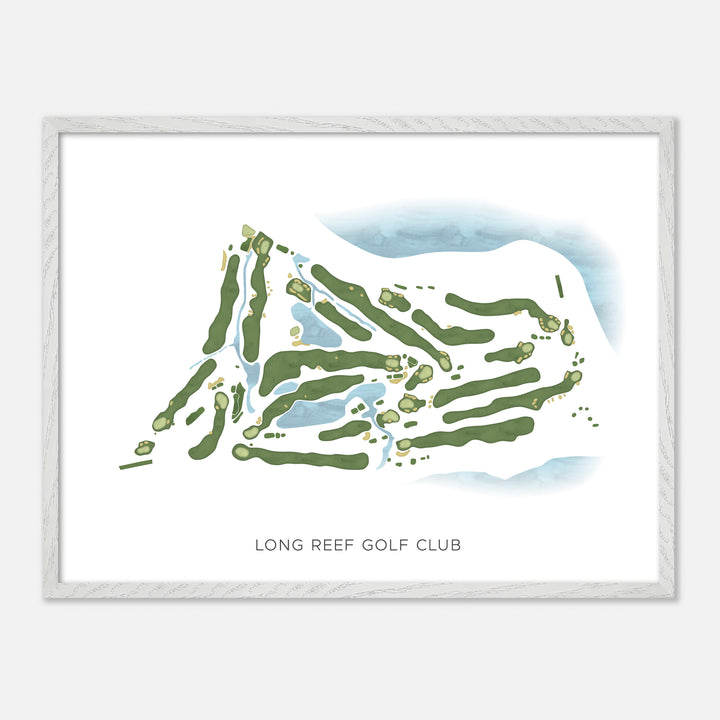 Print of Long Reef Golf Club Modern Map