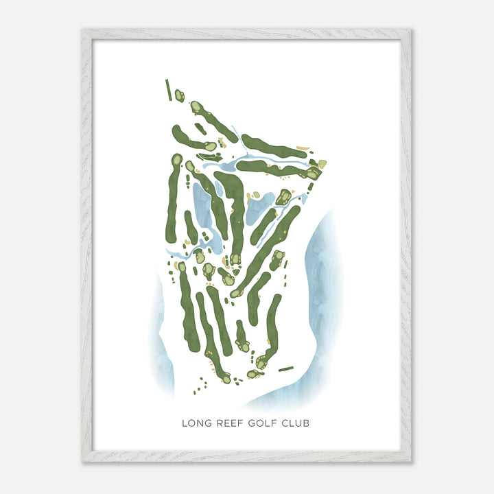 Print of Long Reef Golf Club Modern Map