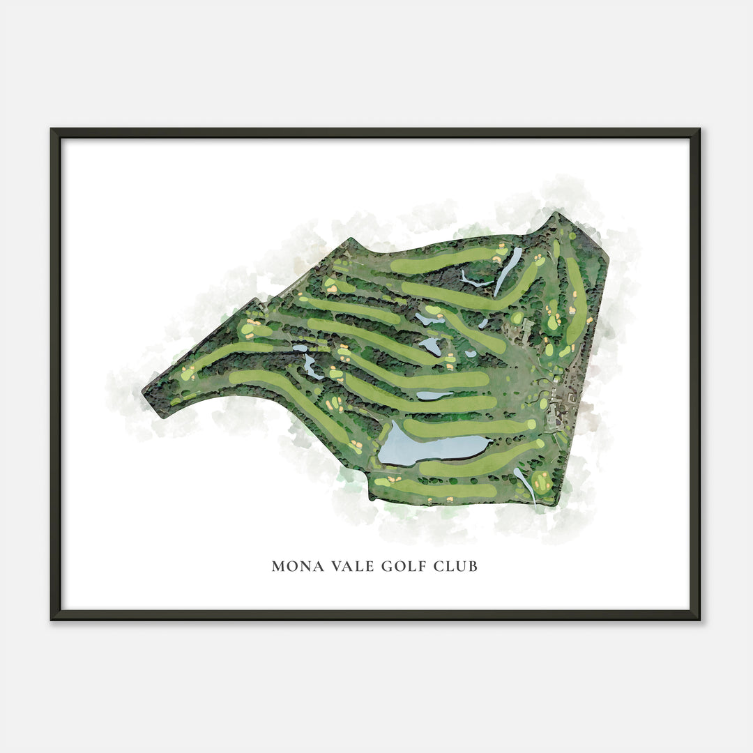 Print of Mona Vale Golf Club Classic Map