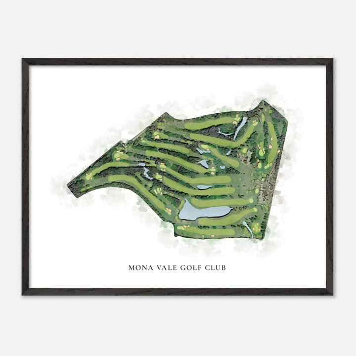 Print of Mona Vale Golf Club Classic Map