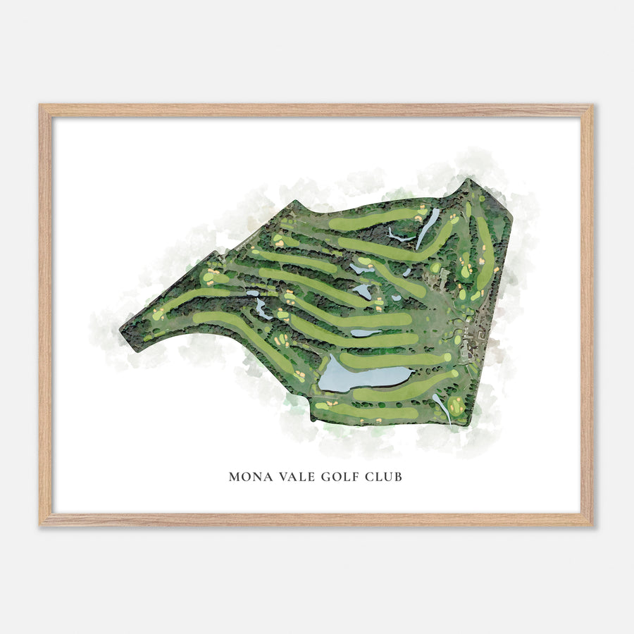 Print of Mona Vale Golf Club Classic Map