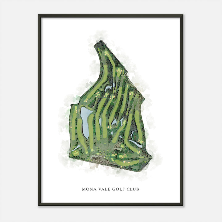 Print of Mona Vale Golf Club Classic Map