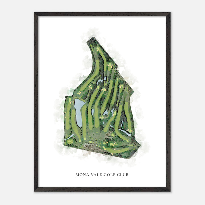Print of Mona Vale Golf Club Classic Map