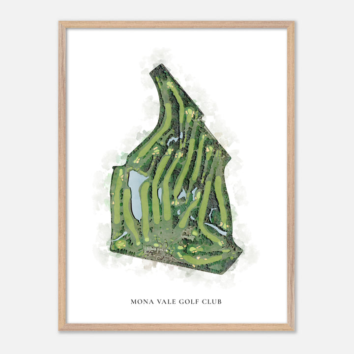 Print of Mona Vale Golf Club Classic Map