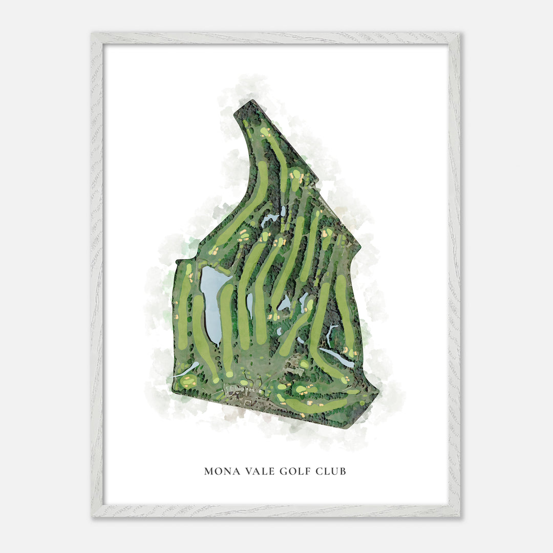 Print of Mona Vale Golf Club Classic Map
