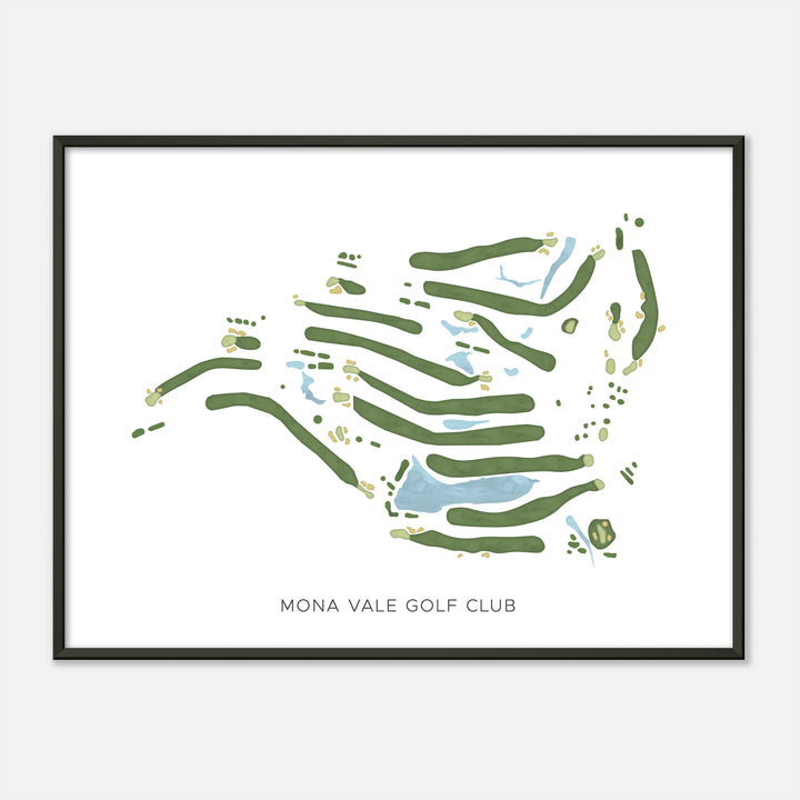 Print of Mona Vale Golf Club Modern Map