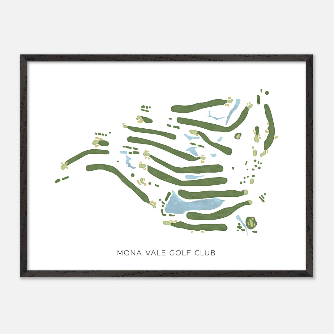 Print of Mona Vale Golf Club Modern Map