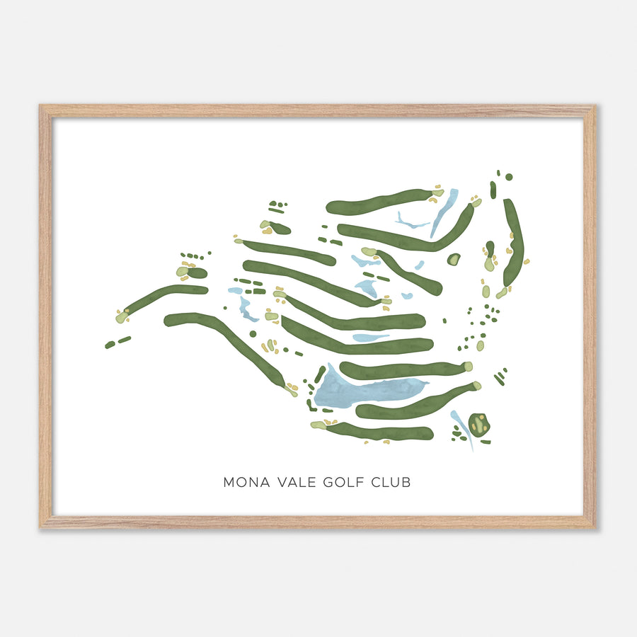 Print of Mona Vale Golf Club Modern Map