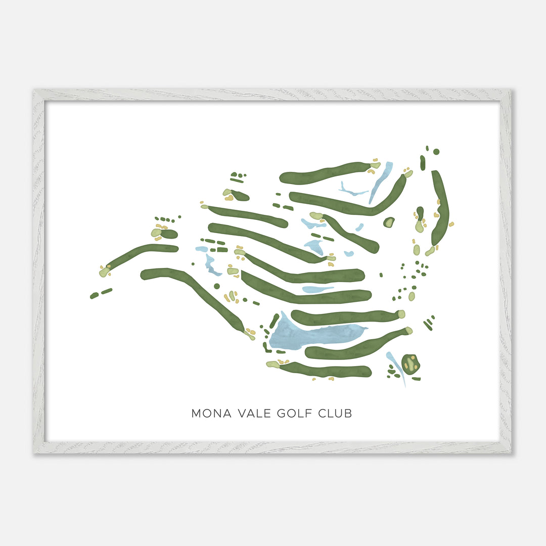Print of Mona Vale Golf Club Modern Map