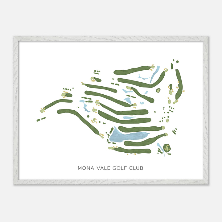 Print of Mona Vale Golf Club Modern Map