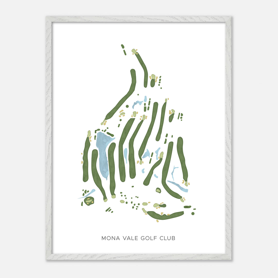 Print of Mona Vale Golf Club Modern Map