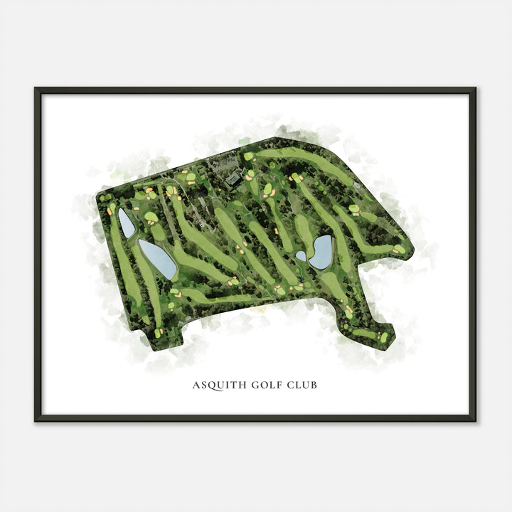 Print of Asquith Golf Club Classic Map