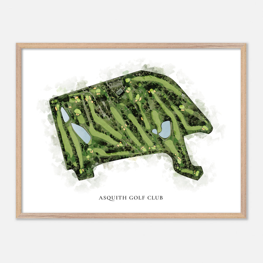 Print of Asquith Golf Club Classic Map