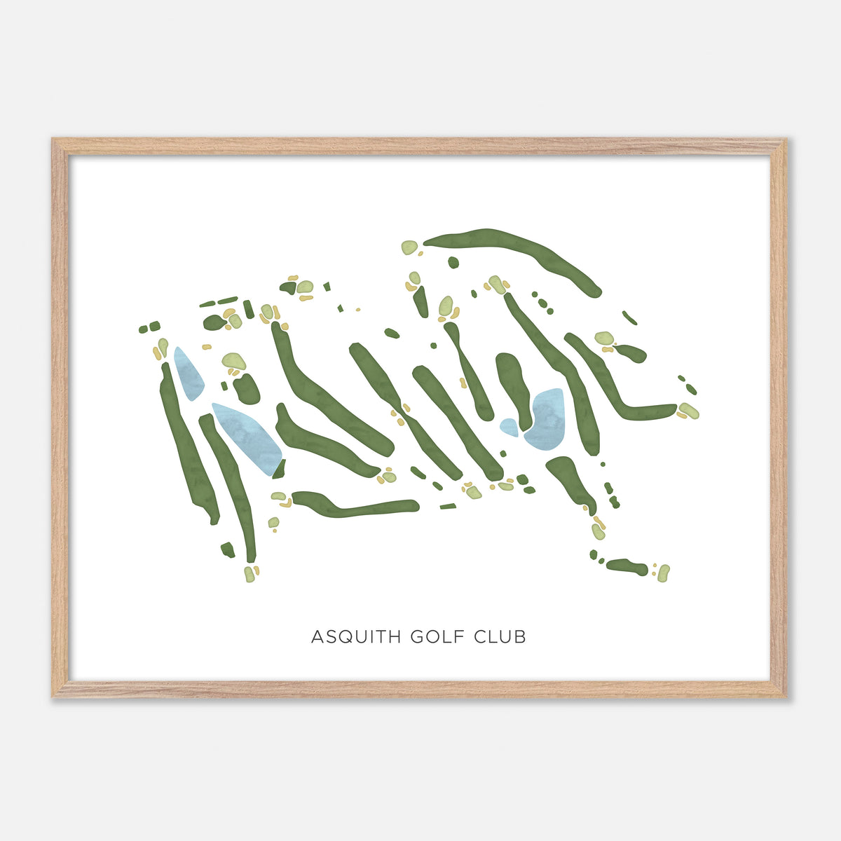 Print of Asquith Golf Club Modern Map