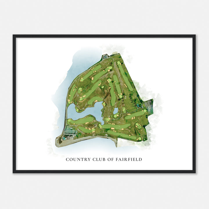 Print of Country Club Of Fairfield Classic Map