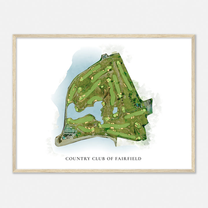 Print of Country Club Of Fairfield Classic Map