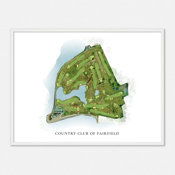 Print of Country Club Of Fairfield Classic Map