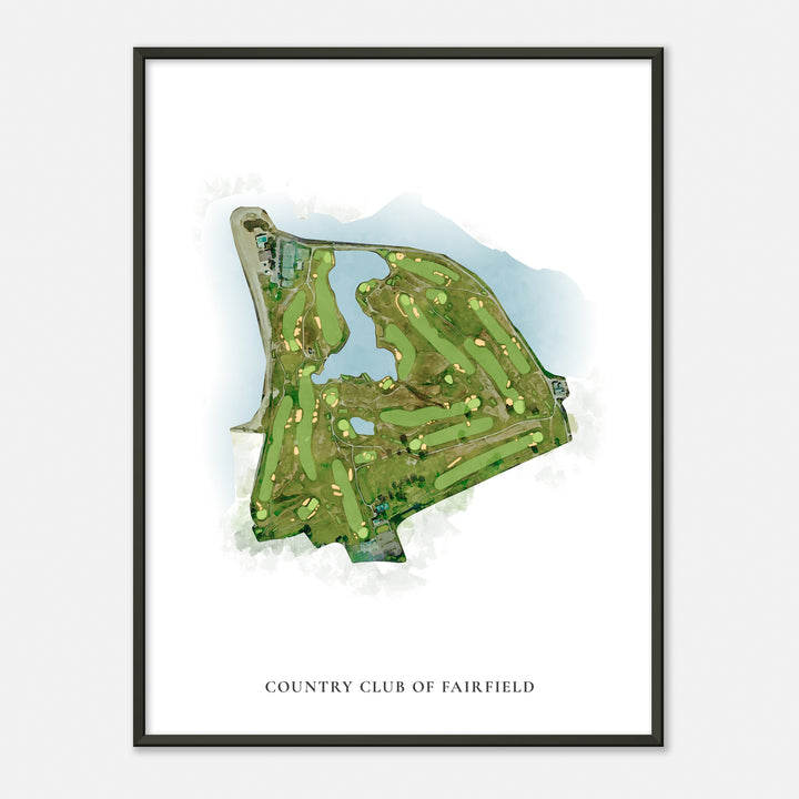 Print of Country Club Of Fairfield Classic Map