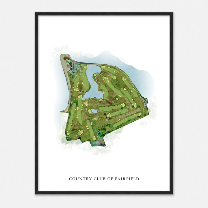 Print of Country Club Of Fairfield Classic Map