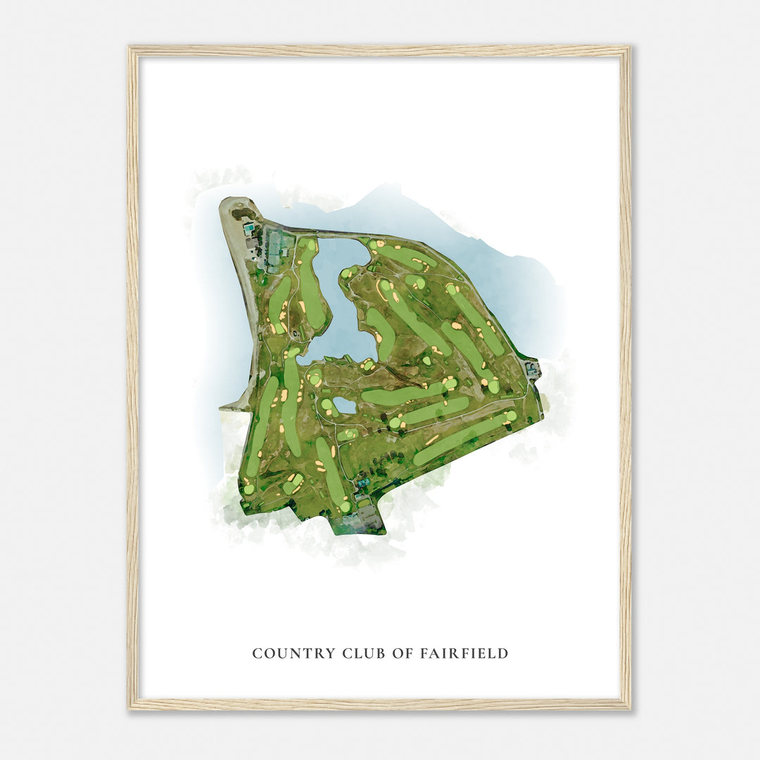 Print of Country Club Of Fairfield Classic Map