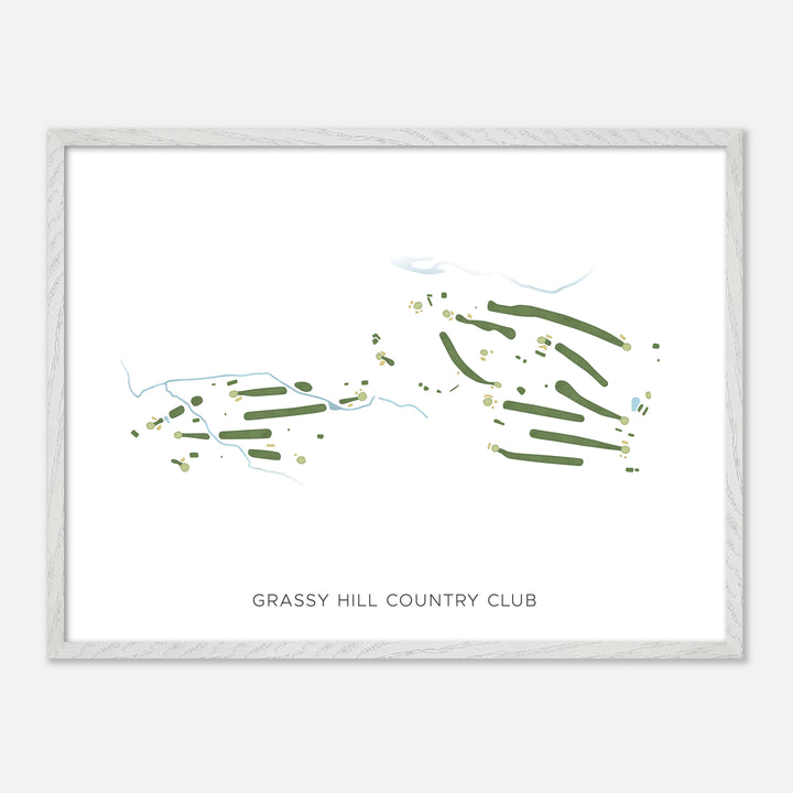 Print of Grassy Hill Country Club Modern Map