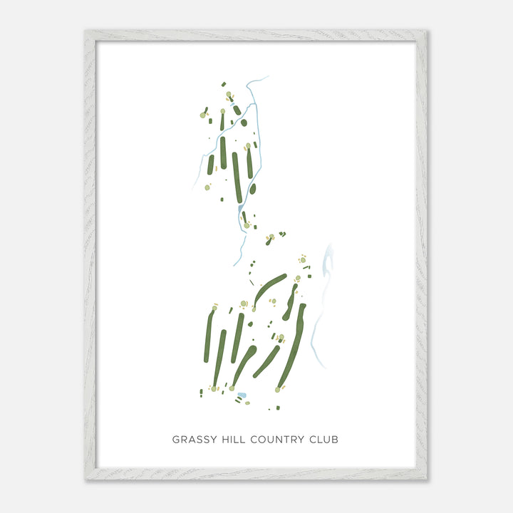 Print of Grassy Hill Country Club Modern Map