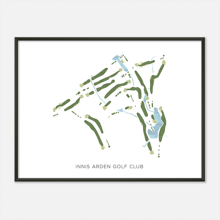 Print of Innis Arden Golf Club Modern Map