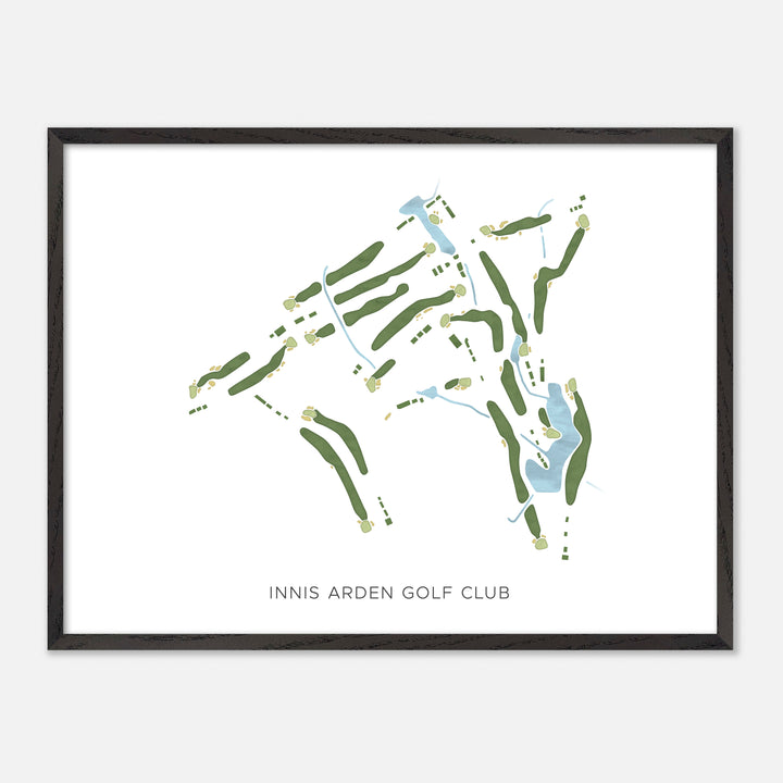 Print of Innis Arden Golf Club Modern Map
