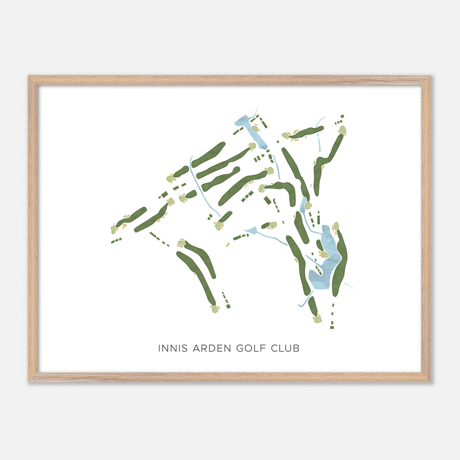 Print of Innis Arden Golf Club Modern Map