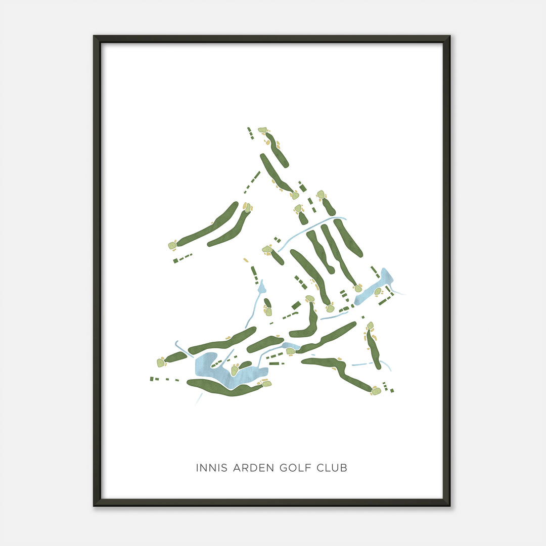 Print of Innis Arden Golf Club Modern Map
